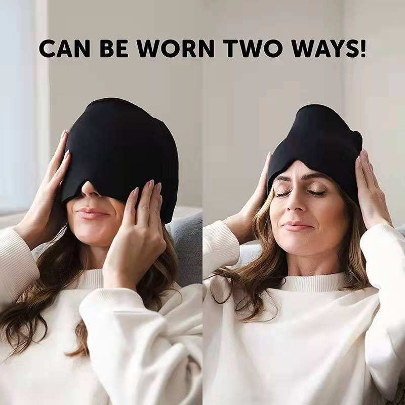 Cold Compress Eye Mask & Migraine Relief Hat