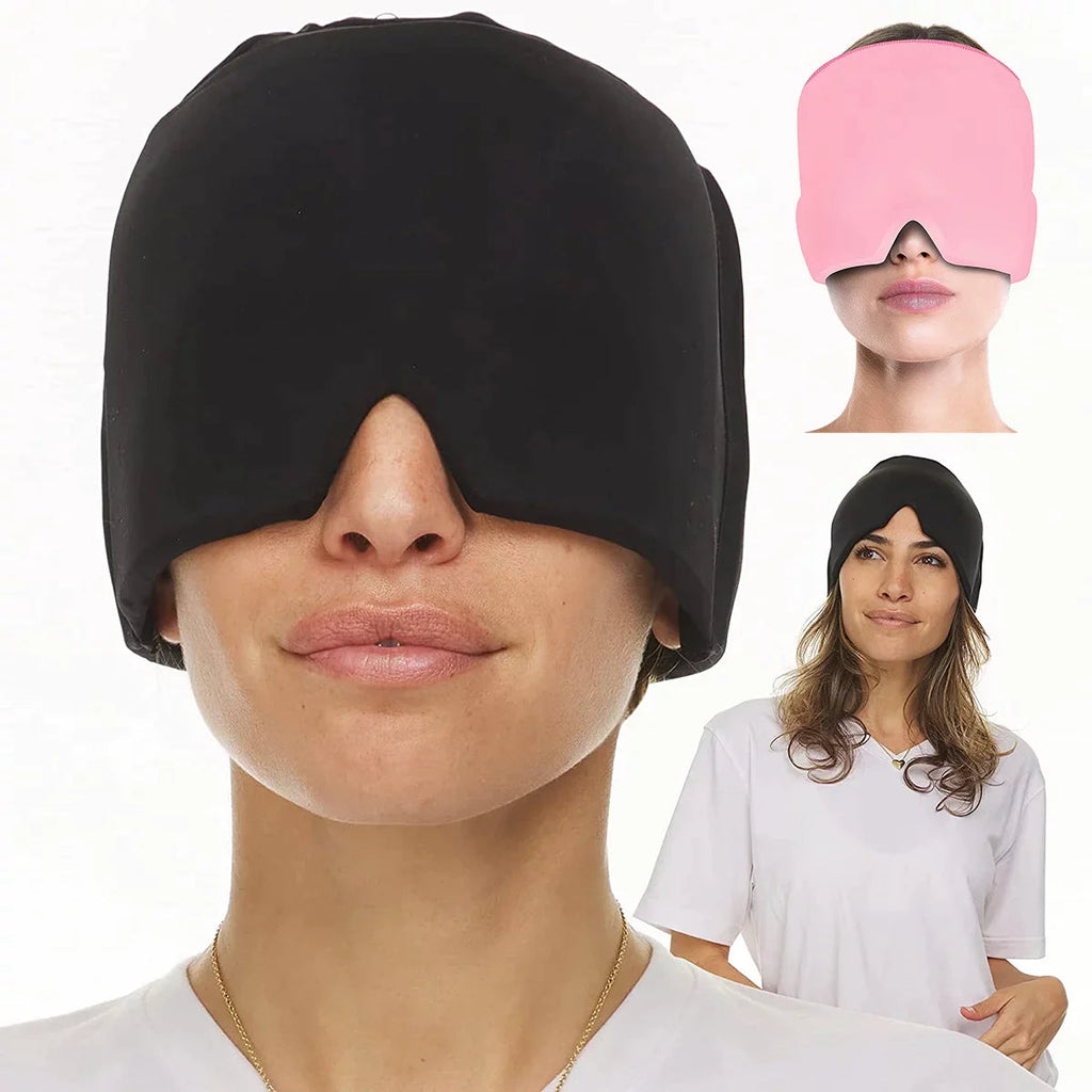 Cold Compress Eye Mask & Migraine Relief Hat